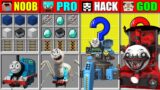 Minecraft NOOB vs PRO vs HACKER vs GOD Choo-Choo Charles CRAFTING CHALLENGE in Minecraft Animation
