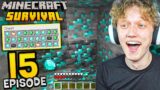 Minecraft Survival #15 – MINING FOR 1 HOUR! (so many diamonds)