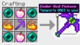 Minecraft UHC but you can craft an "Ender God Pickaxe"..