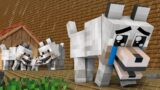 Monster School : Baby Wolf and Five Little Babies – Sad Story – Minecraft Animation