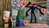 Monster School : Baby Zombie Discovers Mutant Enderman – Minecraft Animation