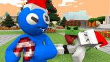 Monster School: Blue stealing Santa Power – Sad Story | Rainbow Friends x Minecraft Animation