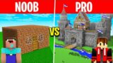 NOOB VS PRO : I CHEATED in a Build Challenge in Minecraft !!!