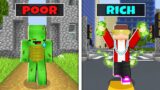 Rich City vs Poor City – Maizen JJ vs Mikey – Sad Story in Minecraft