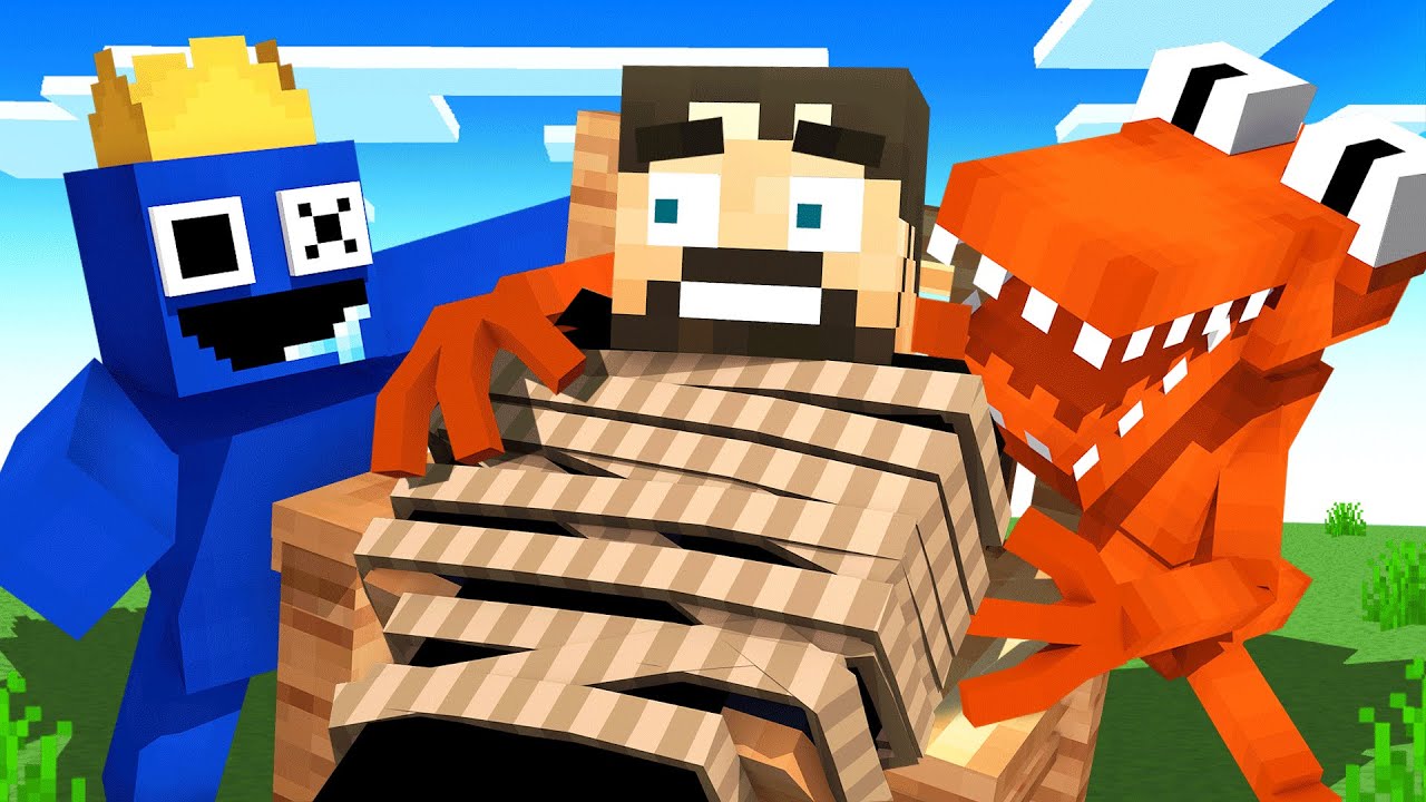 The Origin of Rainbow Friends (Minecraft) Minecraft videos