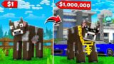 Upgrading 1$ Cow to 1,000,000$ In Minecraft
