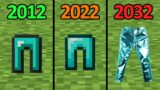 minecraft in 2012 vs 2022 vs 2032