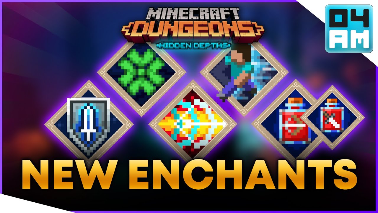 ALL NEW ENCHANTMENTS SHOWCASE Hidden Depths DLC Update in Minecraft