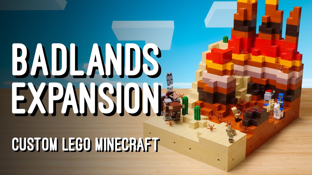 Badlands Expansion | Custom LEGO Minecraft World - Minecraft videos