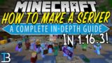 How To Make A Minecraft Server in 1.16.3 (Create Your Own Minecraft Server!)