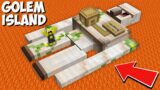 How to SURVIVE ON BIGGEST GOLEM ISLAND IN THE MIDDLE OF LAVA in Minecraft ? HUGE IRON GOLEM !