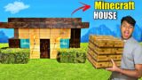 I Built Minecraft House In Real Life !