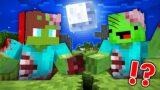 JJ and Mikey Became ZOMBIE in Minecraft – Maizen Nico Cash Smirky Cloudy