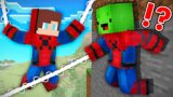 JJ and Mikey Became a SPIDERMAN in Minecraft – Maizen Nico Cash Smirky Cloudy