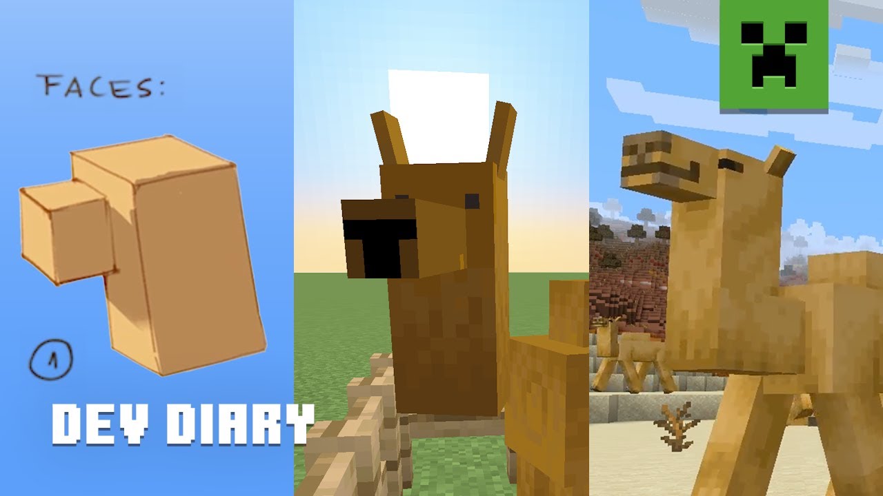 Making Minecraft Mobs: Meet the Camel! - Minecraft videos