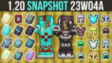 Minecraft 1.20 Snapshot 23W04A – Over 600 Armor Trims