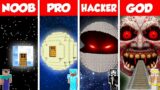Minecraft Battle: NOOB vs PRO vs HACKER vs GOD: MOON PLANET HOUSE BASE BUILD CHALLENGE / Animation