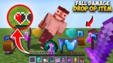 Minecraft, But Fall damage Drop Op items || Minecraft Mods || Minecraft gameplay