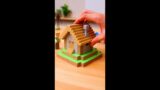 Minecraft House / Magnetic Papercraft #shorts