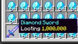 Minecraft UHC but i secretly used looting 1,000,000..