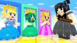 Monster School : Baby Zombie Vs Squid Game Doll Wednesday Princess – Minecraft Animation