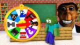 Monster School : WHEEL SPIN OBUNGA FACE GRANNY RAINBOW FRIENDS CHALLENGE – Minecraft Animation