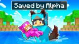 Saved By The ALPHA Wolf In Minecraft!