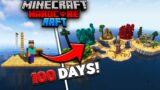 Surviving 100 Days On Raft In Minecraft Hardcore