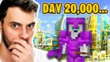 This Player Survived 20,000 Days in HARDCORE Minecraft…