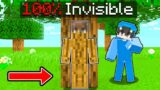 Uso Truco 100% Invisible para hacer Trampa en el Escondite en Minecraft