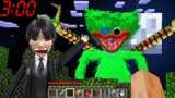 WEDNESDAY ADDAMS vs OCTOPUS HUGGY WUGGY NOOB and ALEX CHASING at 3:00 AM in MINECRAFT animations