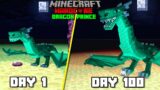 i Survived 100 Days As A Dragon Prince In Hardcore Minecraft Hindi