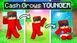 Cash Grows YOUNGER in Minecraft!