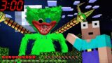 GIANT OCTOPUS HUGGY WUGGY vs NOOB and ALEX CHASING POPPY PLAYTIMEat 3:00 AM in MINECRAFT animations