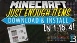 How To Download & Install Just Enough Items in Minecraft 1.16.4 (JEI for 1.16.4!)