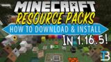 How To Download & Install Resource Packs in Minecraft 1.16.5