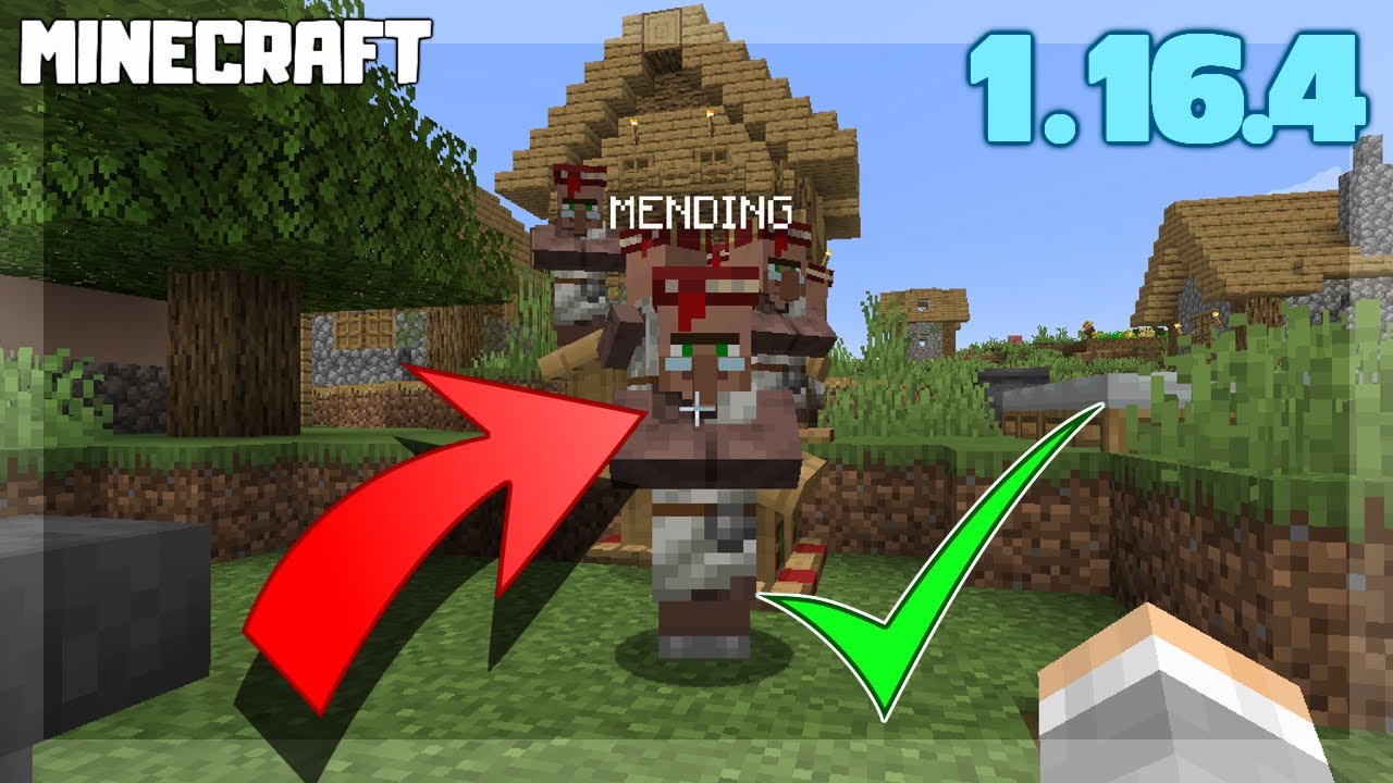 How to Make a MENDING Villager in Minecraft! 1.16.4 Minecraft videos