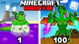 I Survived 100 DAYS as a POISON DRAGON in HARDCORE Minecraft!
