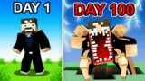I Survived 100 Days in A Cursed Minecraft Server