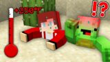 JJ and Mikey STUCK in The Desert in Minecraft Challenge Security Base e Cash and Nico Zoey Maizen
