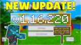 MCPE 1.16.220 IMPORTANT FIXES RLEASED! Minecraft Pocket Edition 1.17 Feature Released Early
