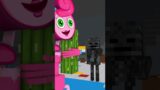 MINECRAFT ON 1000 PING ( Poppy Playtime Mommy Long Huggy Wuggy) Monster School Minecraft Animation
