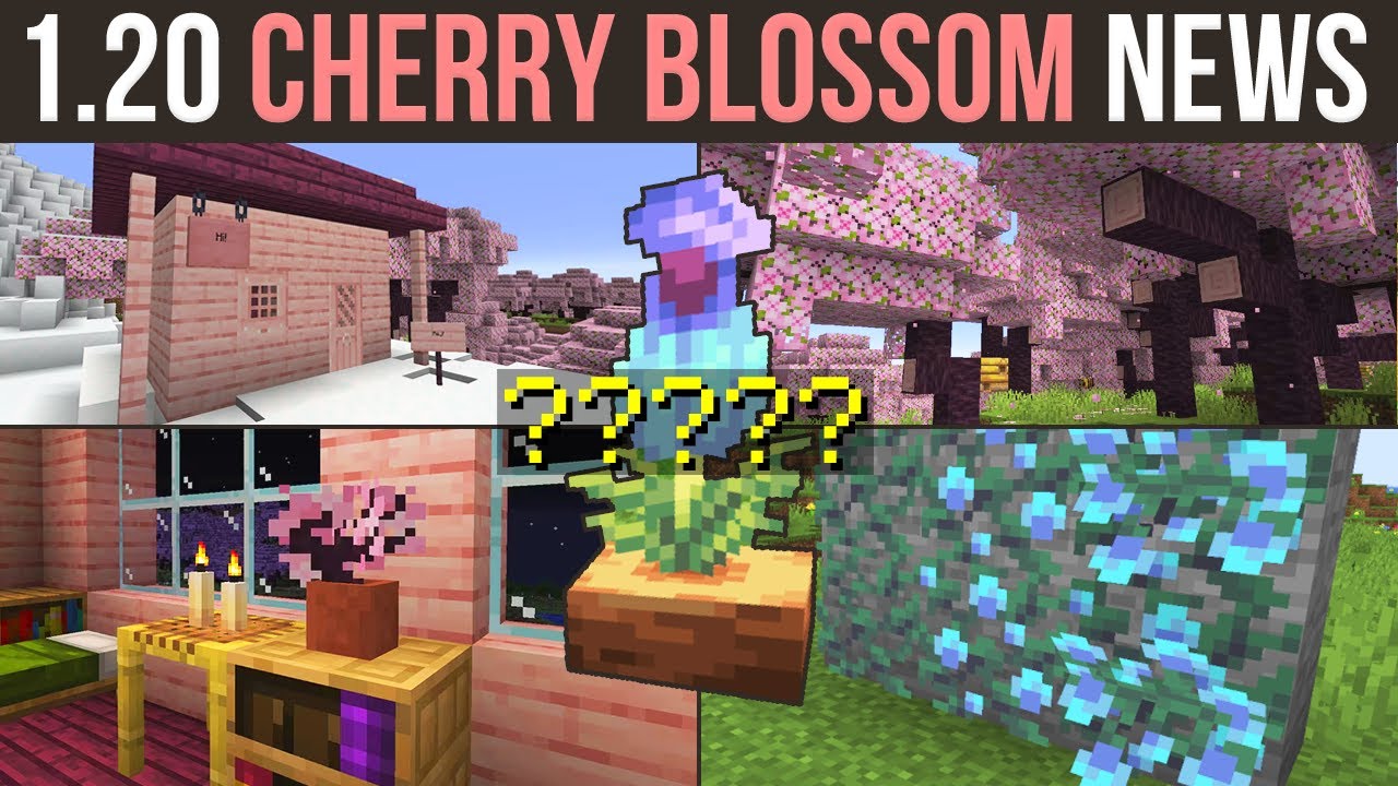 Minecraft 1.20 CHERRY BLOSSOM - Leaked Secrets & New Biome - Minecraft