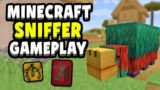 Minecraft 1.20 Sniffer Gameplay, Sounds, Animations & Ancient Seeds!