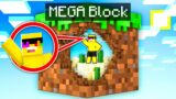 Minecraft But We’re On ONE MEGA BLOCK!