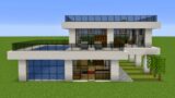 Minecraft – How to build a Modern House with a Pool