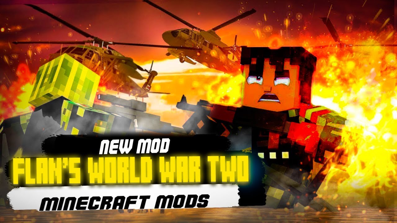 Minecraft Mods Review Flans World War Two Pack Minecraft Videos