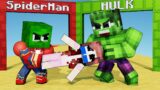Monster School : Spider Man Baby Zombie vs Hulk – Baby zombie Rescue Princess (Minecraft Animation)