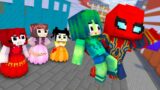 Monster School : SpiderMan Baby Zombie Save Squid Game Doll  – Minecraft Animation