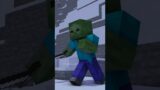My Zombie friend saved me, but this happened – minecraft animation #shorts